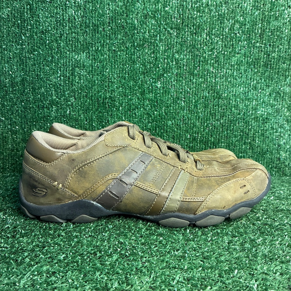 Skechers Diameter Vassell Leather Gorpcore Hiking Oxford Sneakers Brown Mens 11